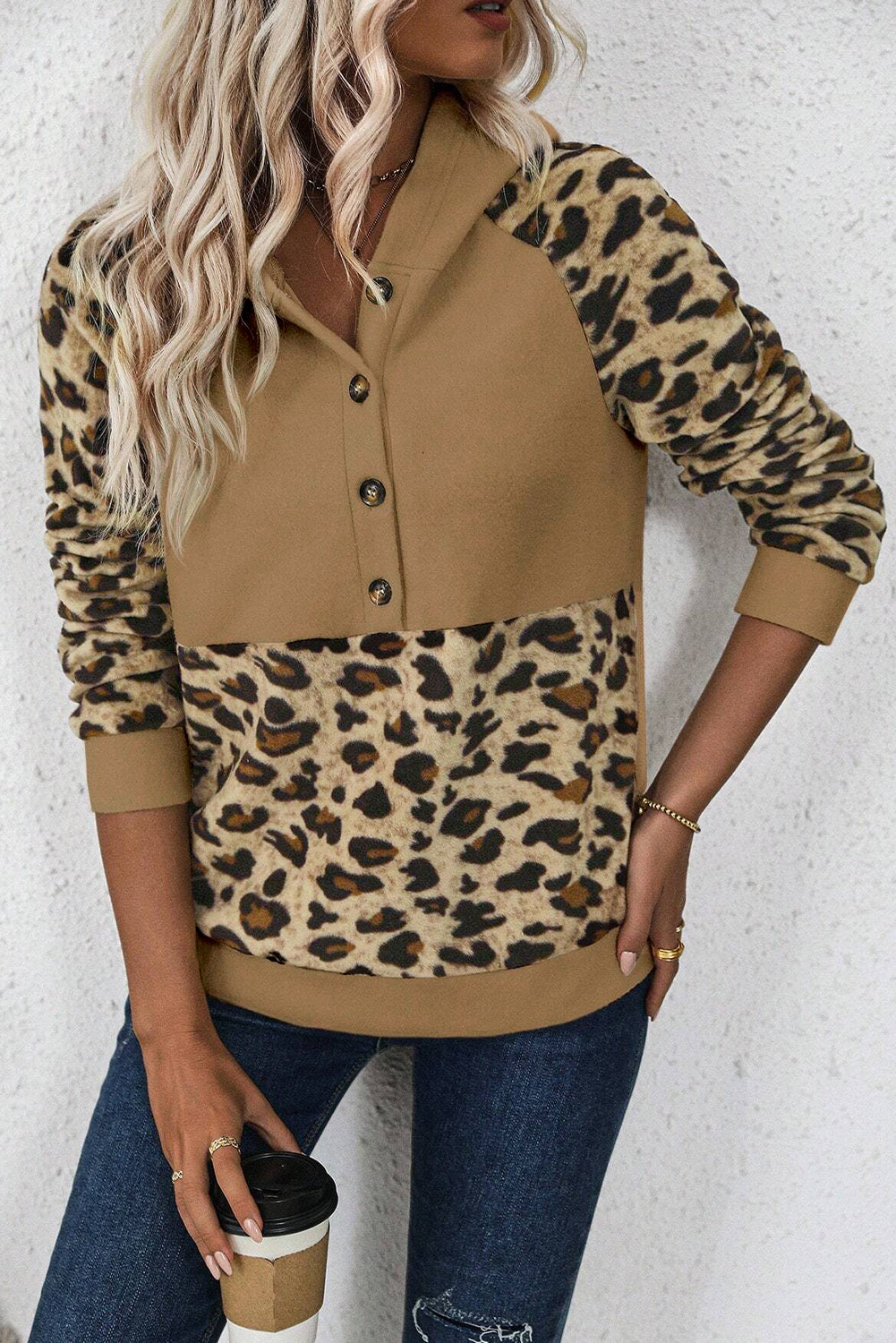 Holly Leopard Print Hoodie
