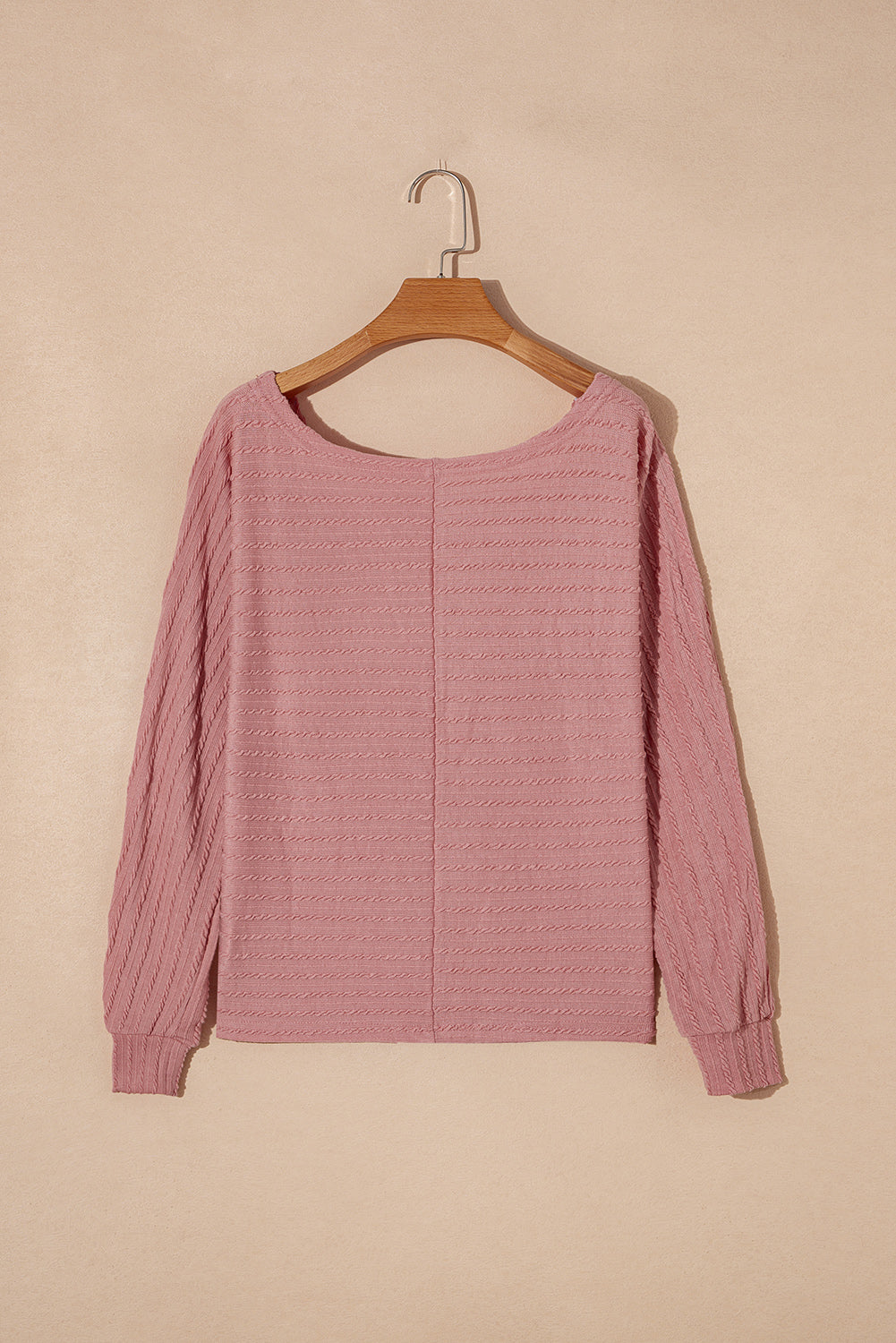 Dusty Pink Textured Knit