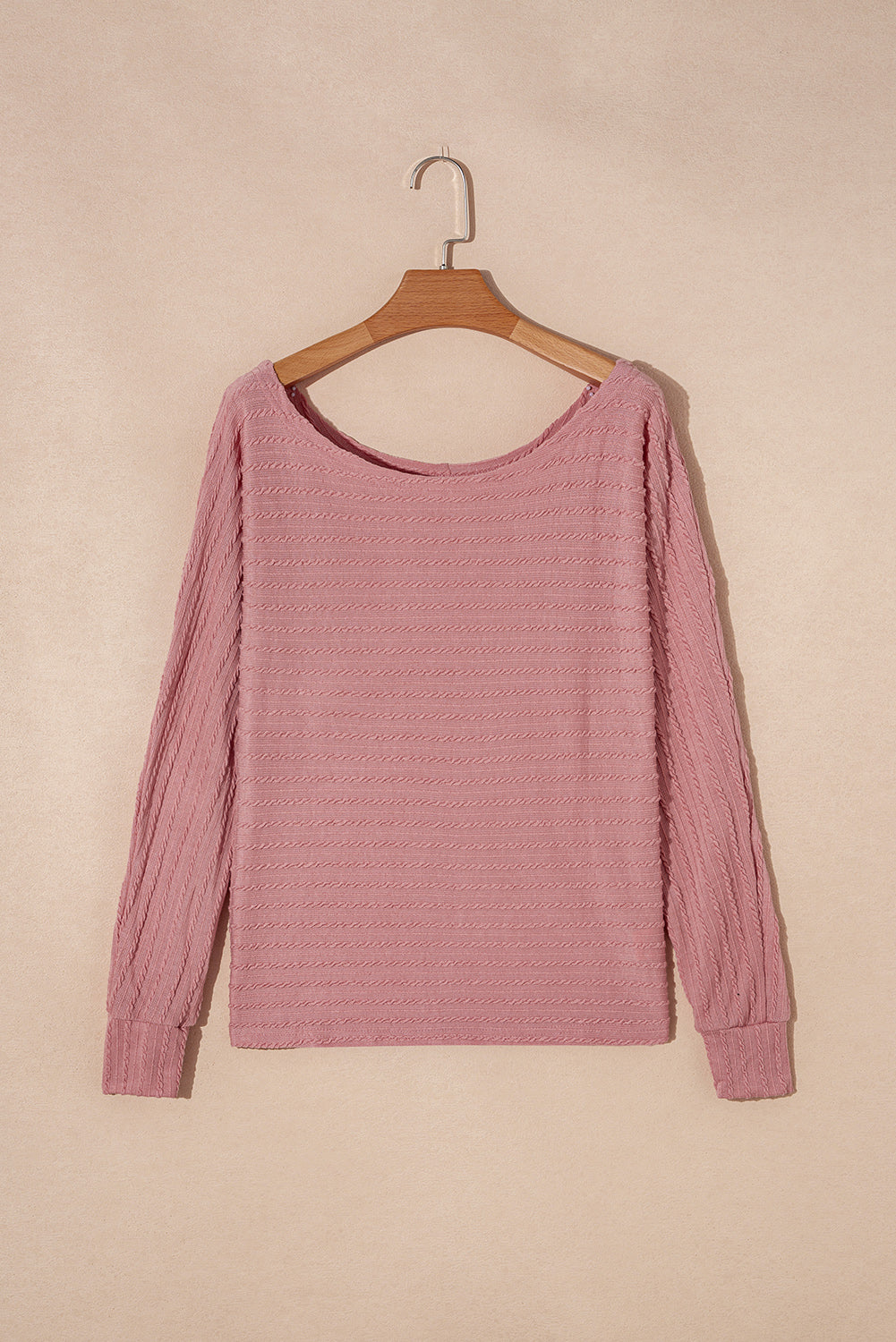 Dusty Pink Textured Knit