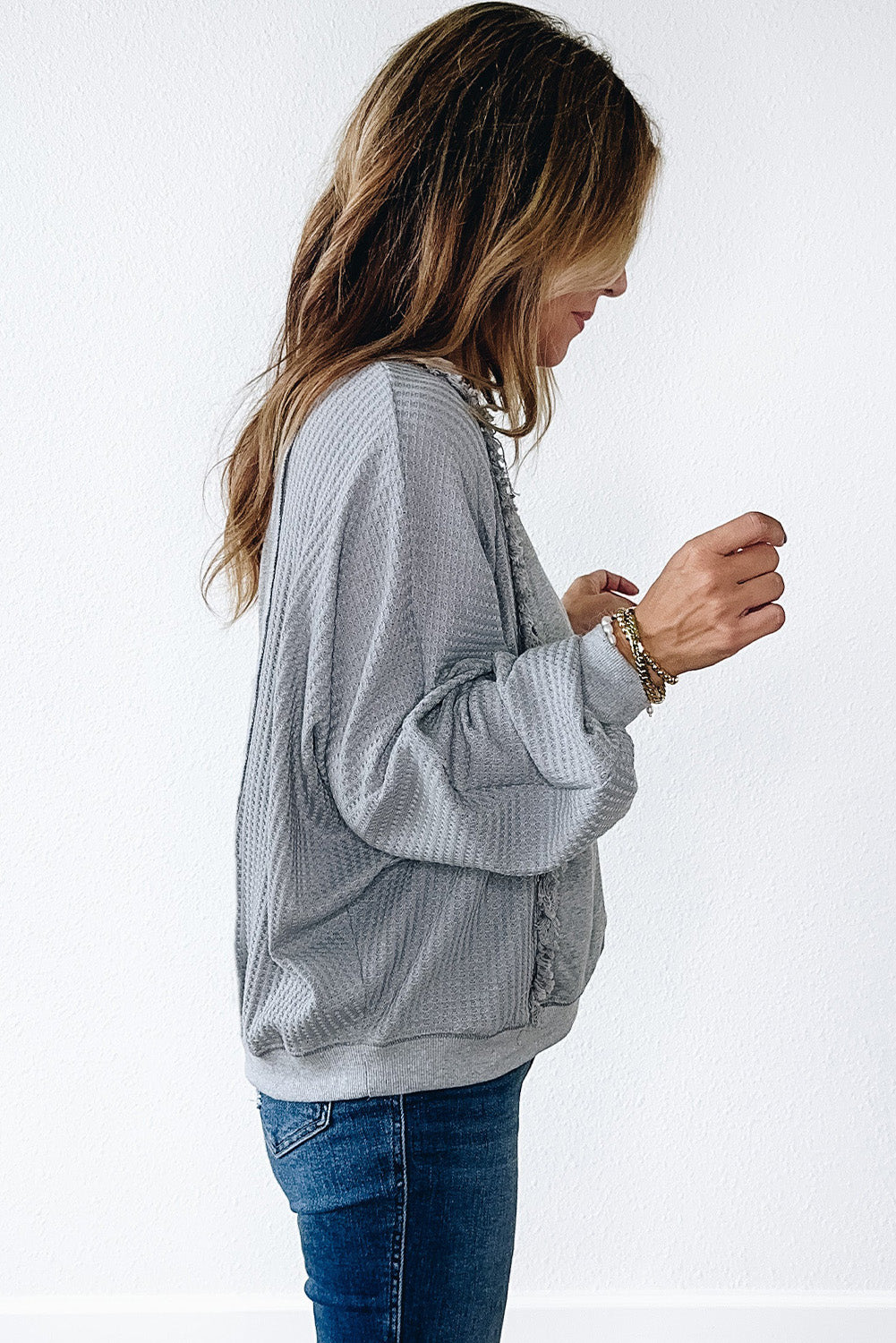 Ellison Light Grey Waffle
