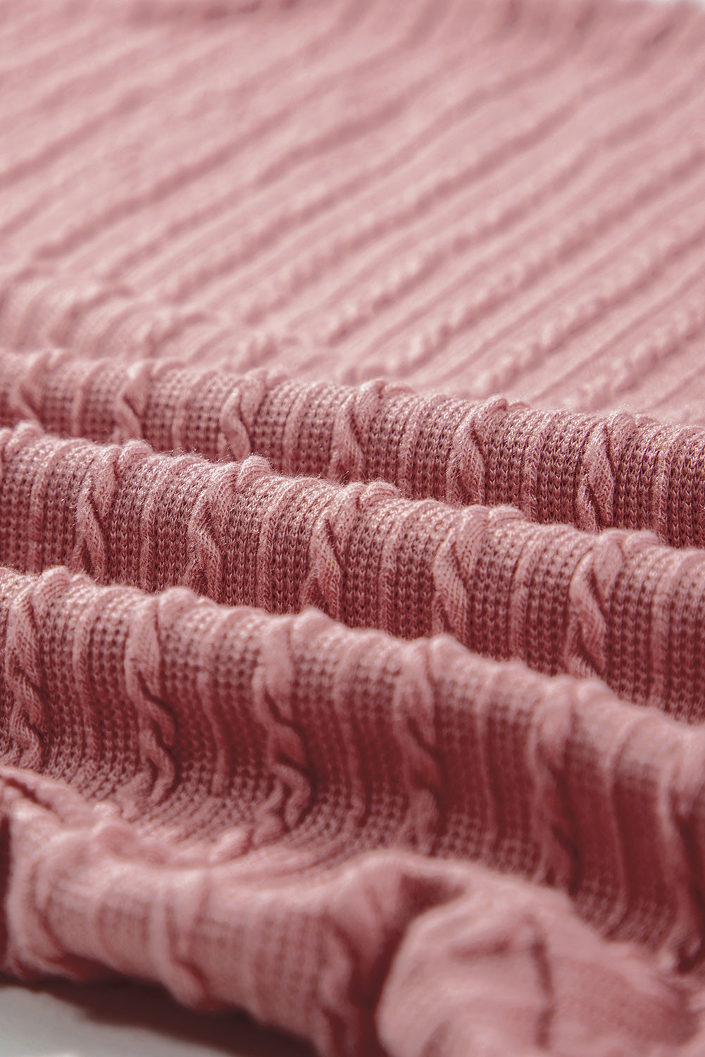 Dusty Pink Textured Knit