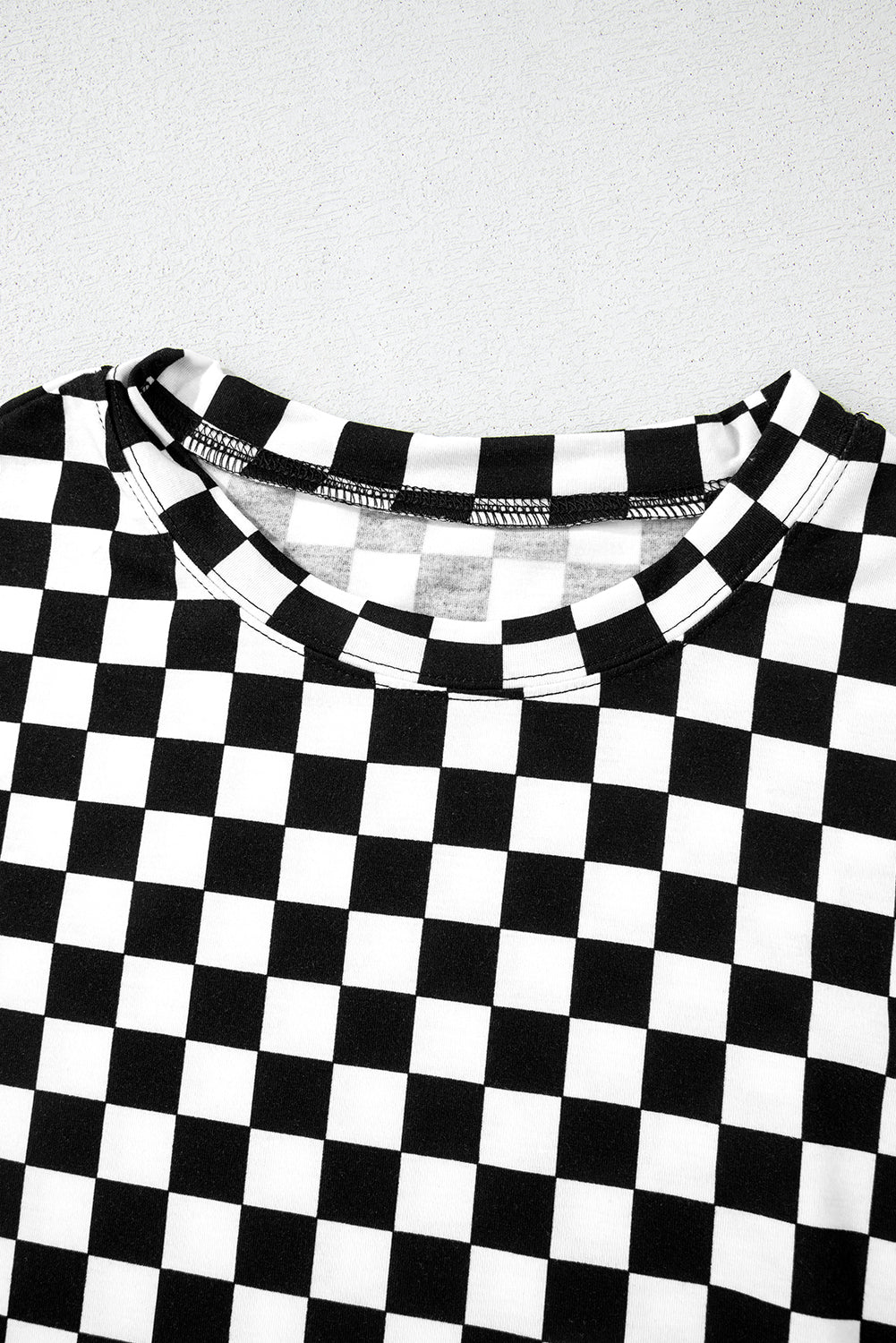 Lilly Black Checkered Lounge Set