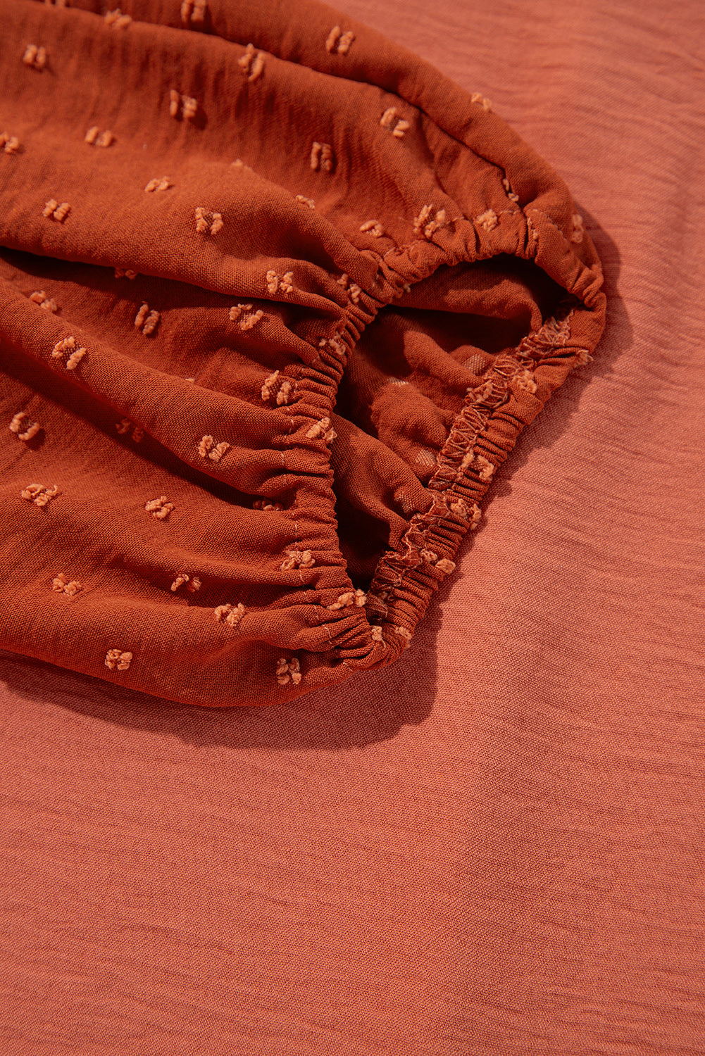Emily Orange Swiss Dot Blouse
