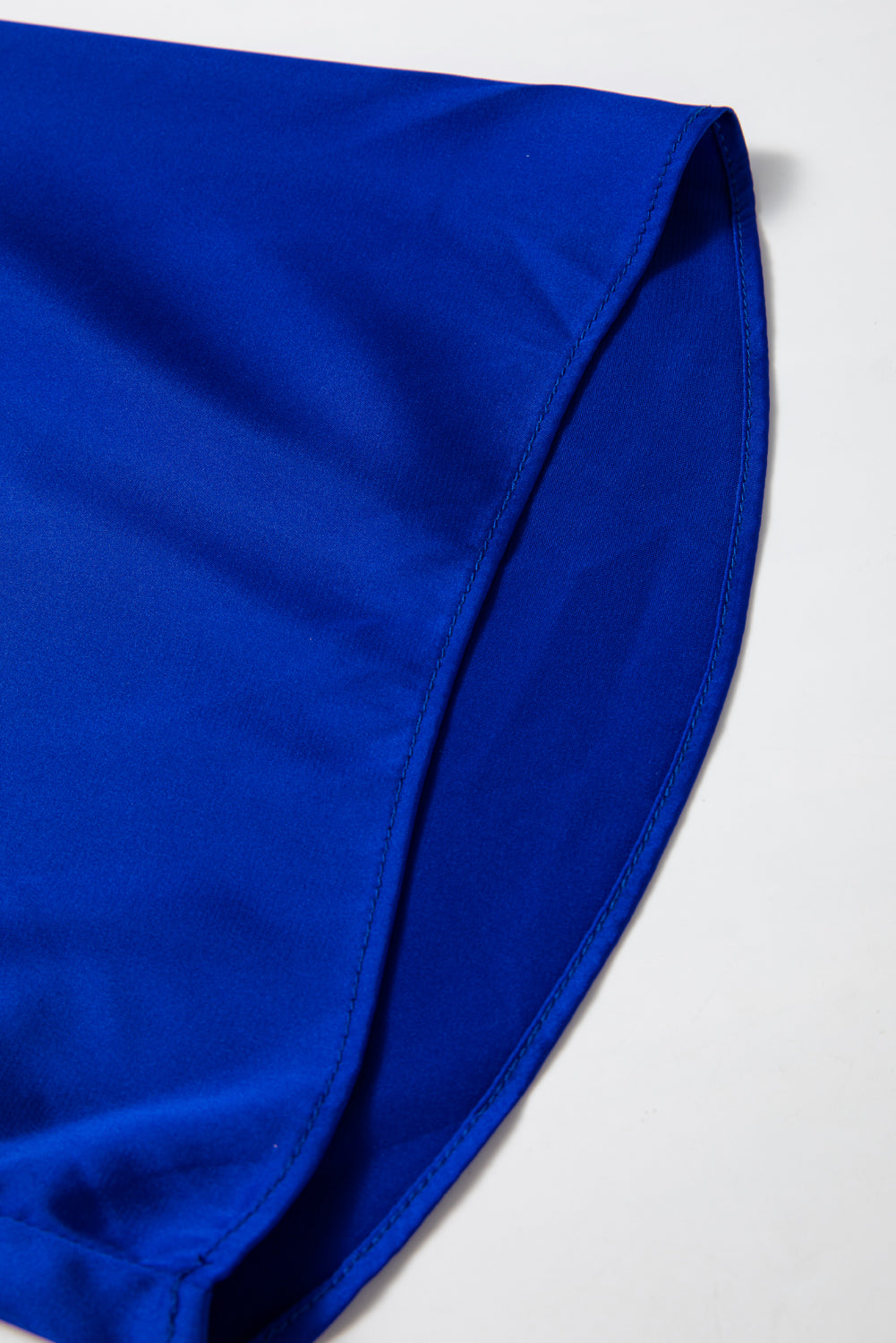 Eden Dark Blue Satin Blouse