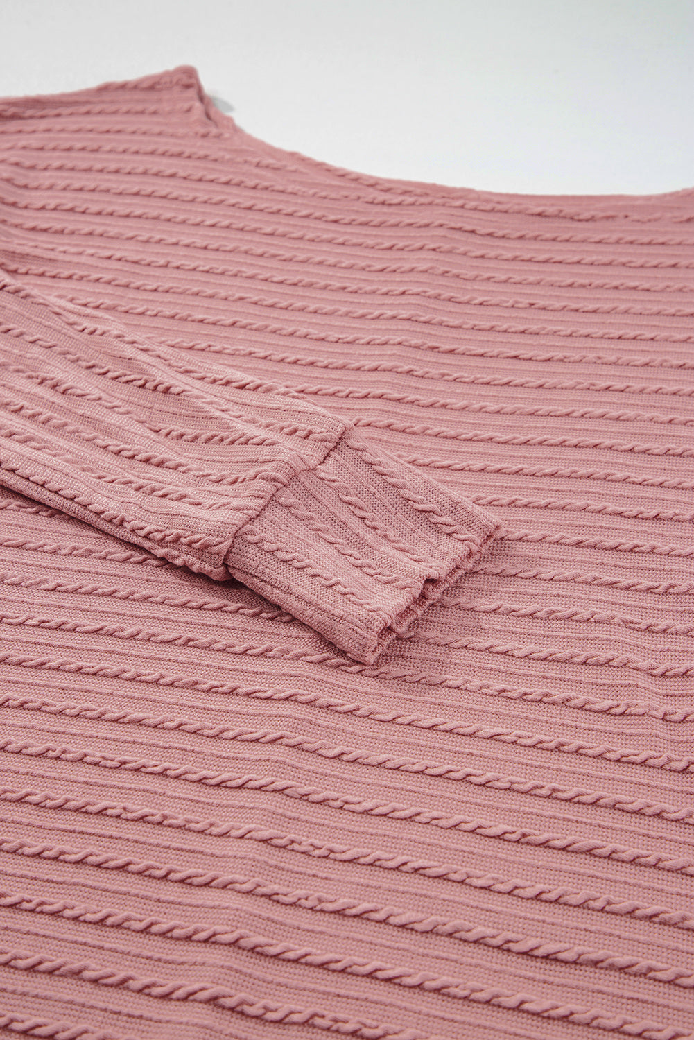 Dusty Pink Textured Knit