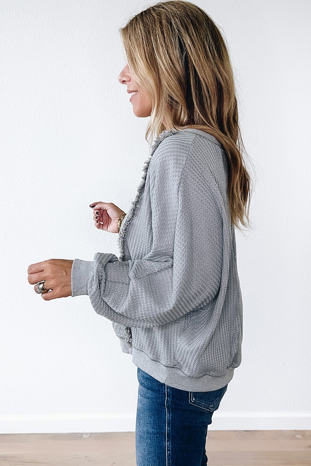 Ellison Light Grey Waffle