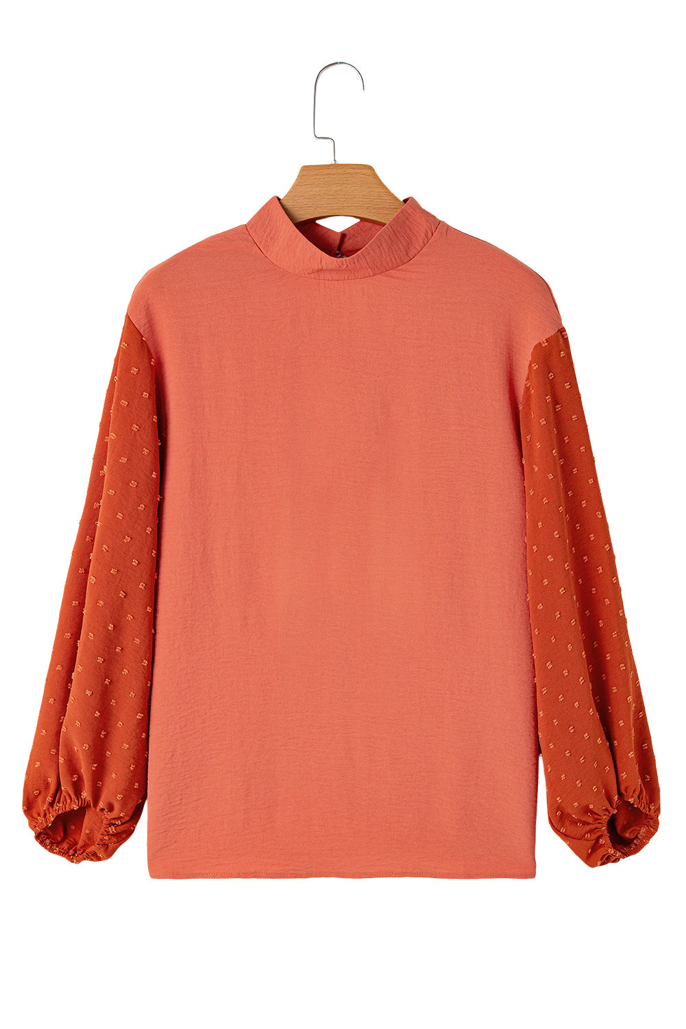 Emily Orange Swiss Dot Blouse