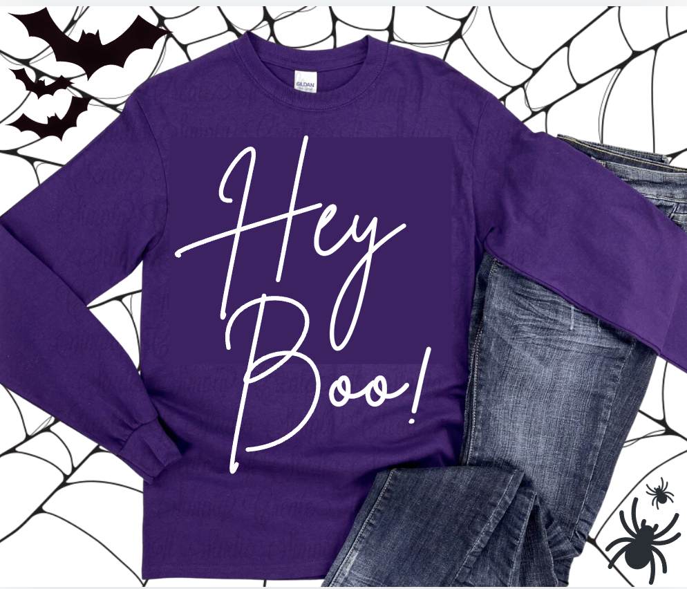 Hey Boo Long-Sleeve Tee