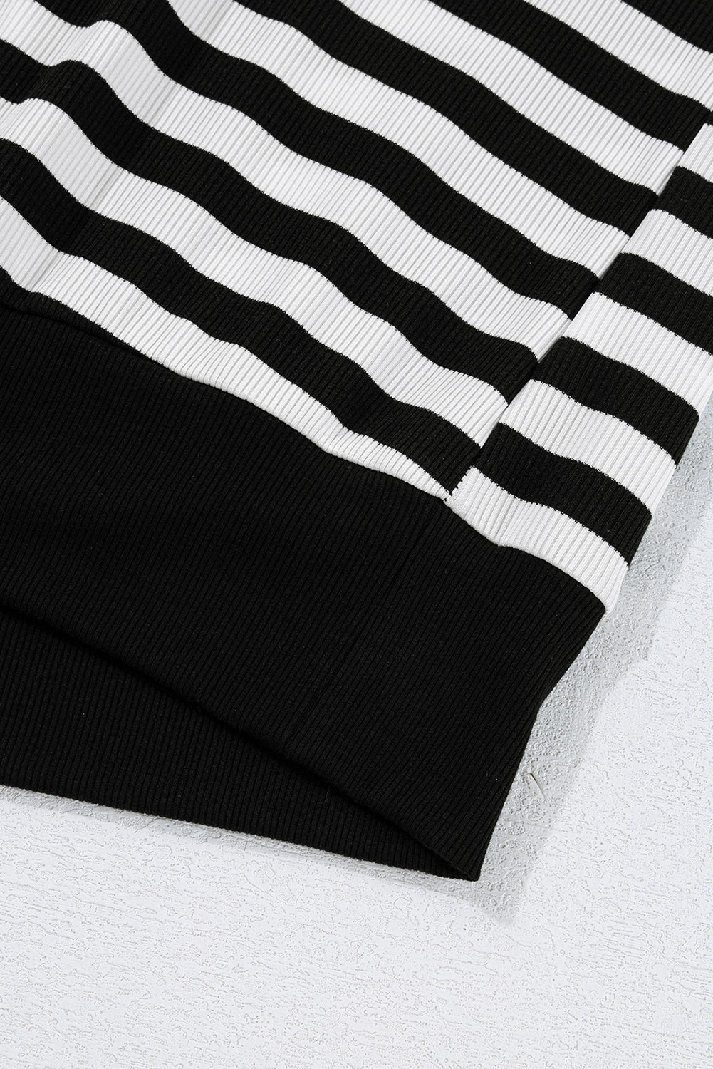 Jade Black Stripe Top