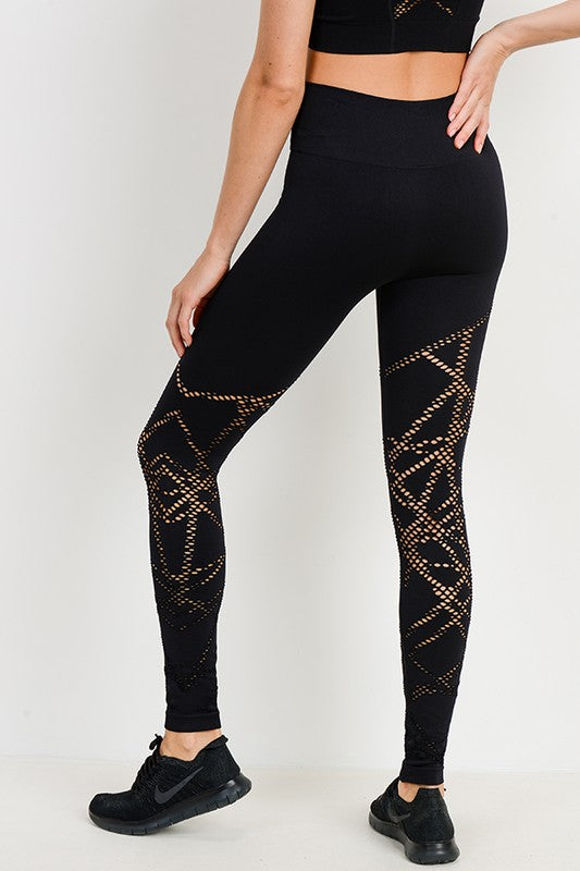 Black Fishnet Leggings