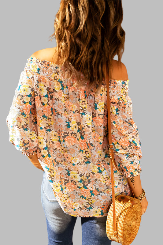 Off the Shoulder Floral Top