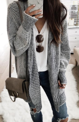 Long Sleeve Open Front Knit Sweater