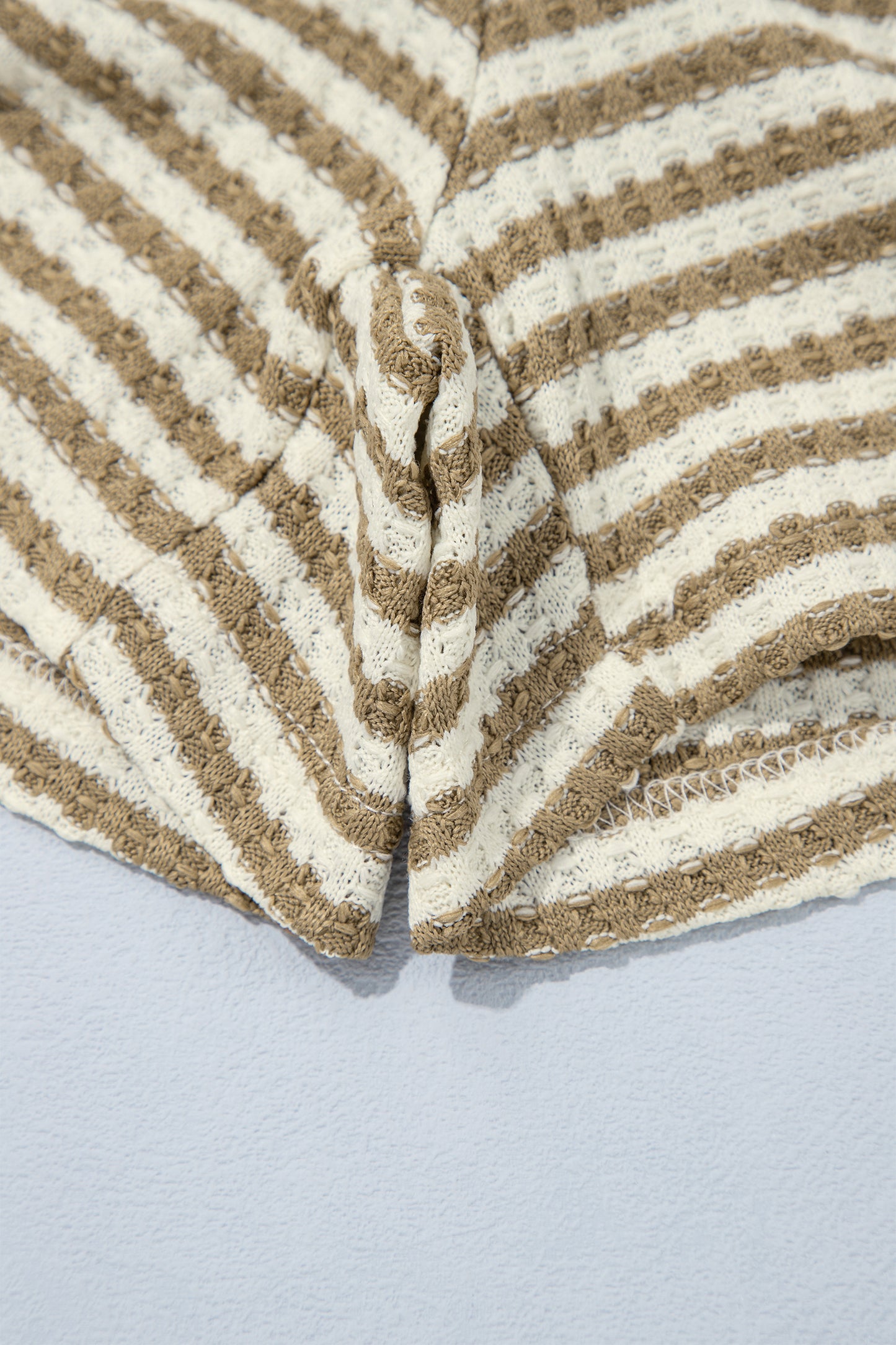 Brown Stripe Textured Set