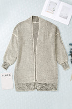 Load image into Gallery viewer, Yellow Knitted Open Front Casual Long Cardigan