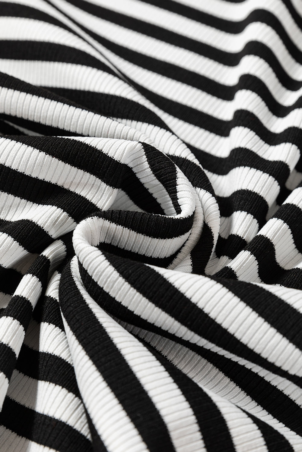 Hillary-Black Stripe Colorblock Top