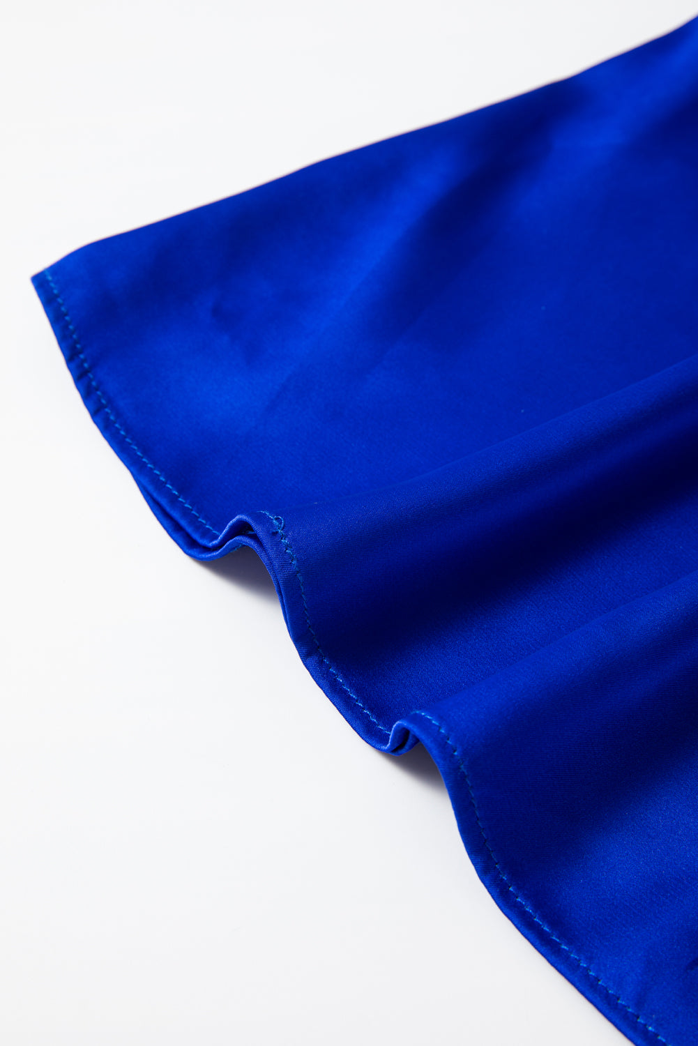 Eden Dark Blue Satin Blouse