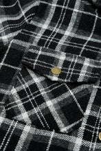 Load image into Gallery viewer, Orange Snap Button Sherpa Lined Hooded Flannel Jacket