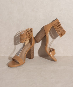 Blair - Thick Ankle Strap Block Heel