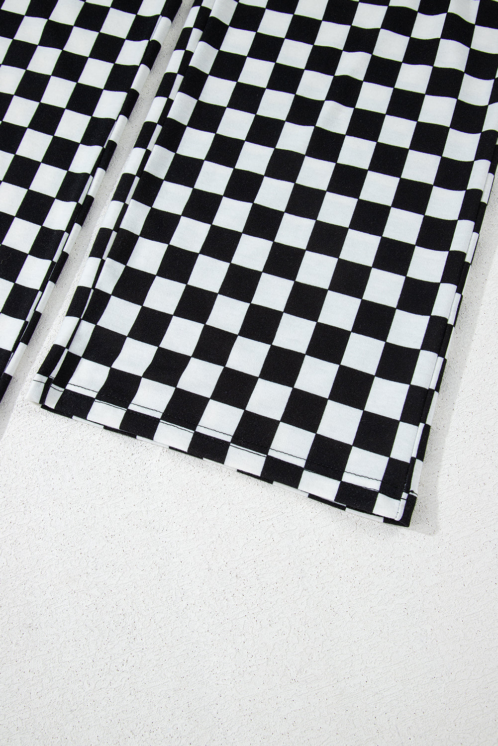 Lilly Black Checkered Lounge Set