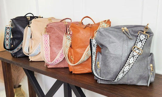 Beth- Convertible Vegan Leather Backpack 2 Straps