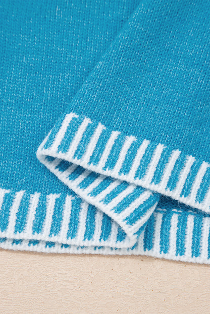 Blue Side Tie Sweater Vest