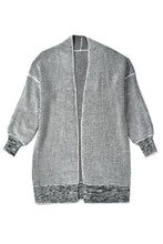 Load image into Gallery viewer, Yellow Knitted Open Front Casual Long Cardigan