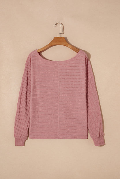 Dusty Pink Textured Knit