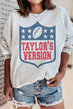 Load image into Gallery viewer, TAYLORS VERSION FOOTBALL GRAPHIC SWEATSHIRT