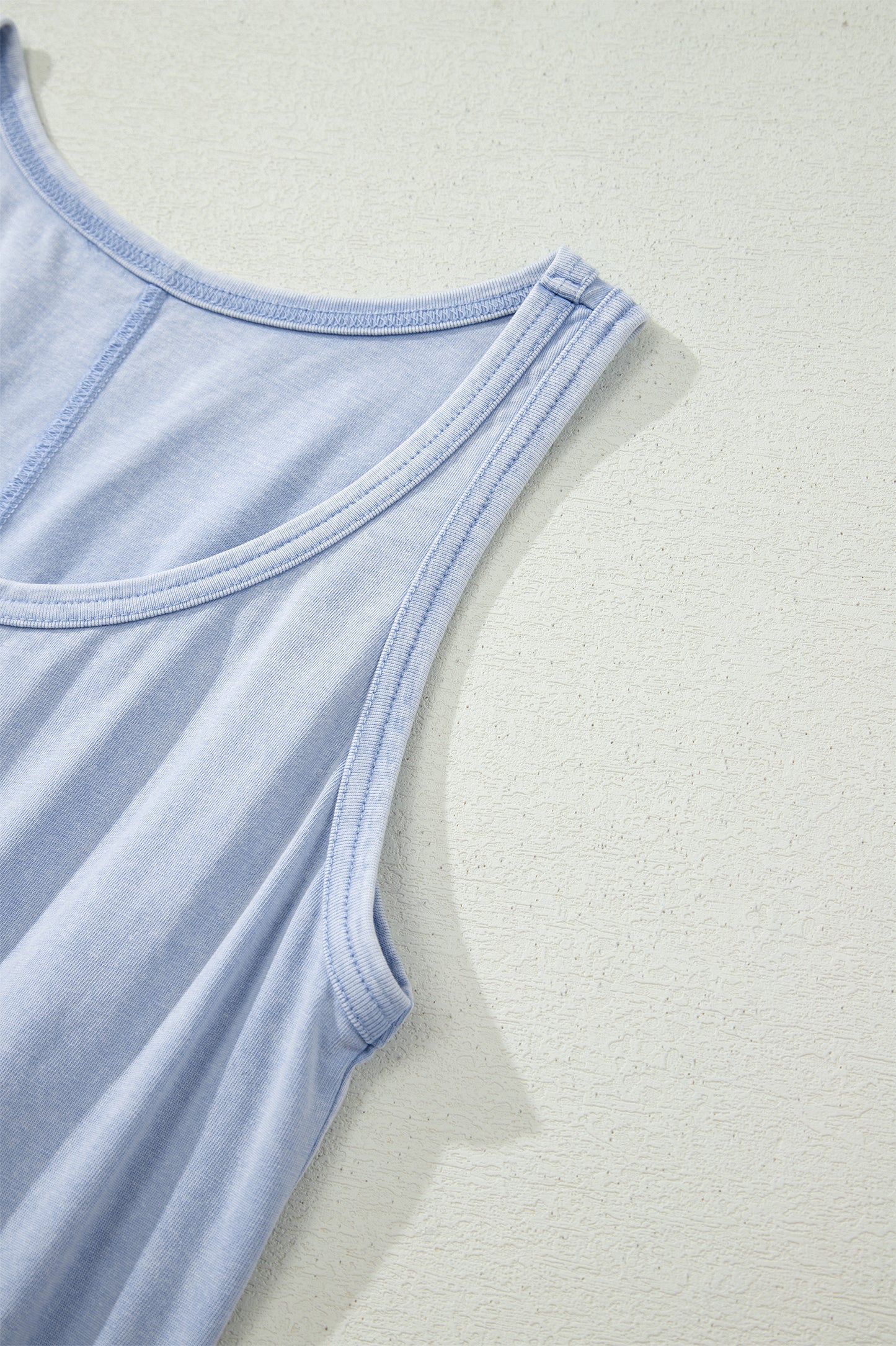 Smoke Gray Mineral Wash Mini Dress