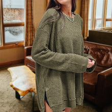 Load image into Gallery viewer, Leah- Waffle Knit Drop Sleeve