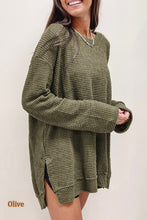 Load image into Gallery viewer, Leah- Waffle Knit Drop Sleeve