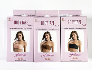 Plus size body tape with silicone cover