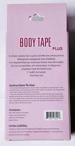 Plus size body tape with silicone cover