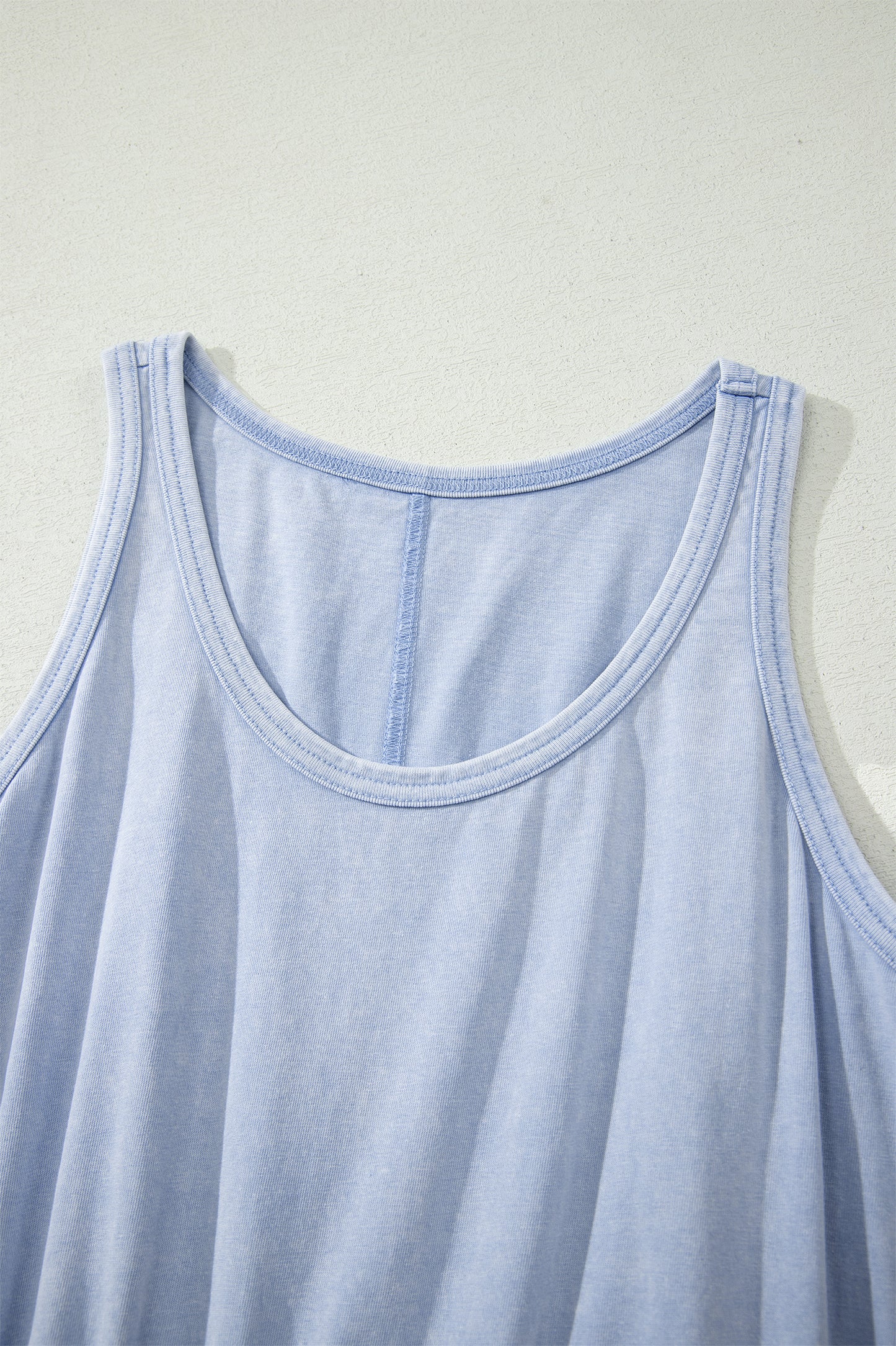 Smoke Gray Mineral Wash Mini Dress