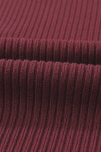 Load image into Gallery viewer, Patch Pocket Ribbed Knit Short Sleeve Sweater