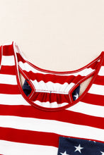 Load image into Gallery viewer, and White Stripes Sleeveless Racerback Tank