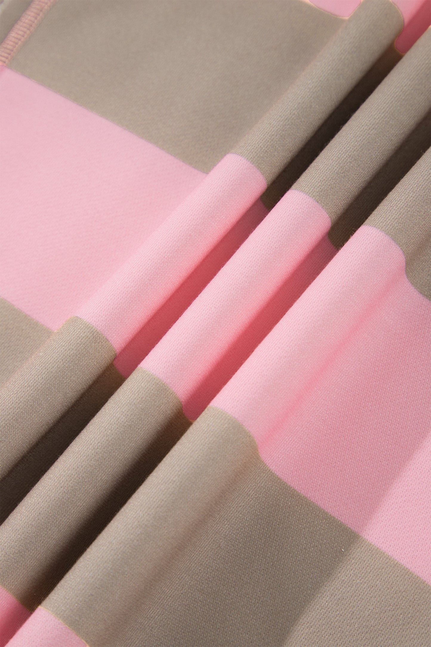 Pink Stripe Striped Colorblock  Sweatshirt