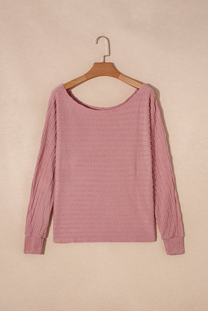 Dusty Pink Textured Knit