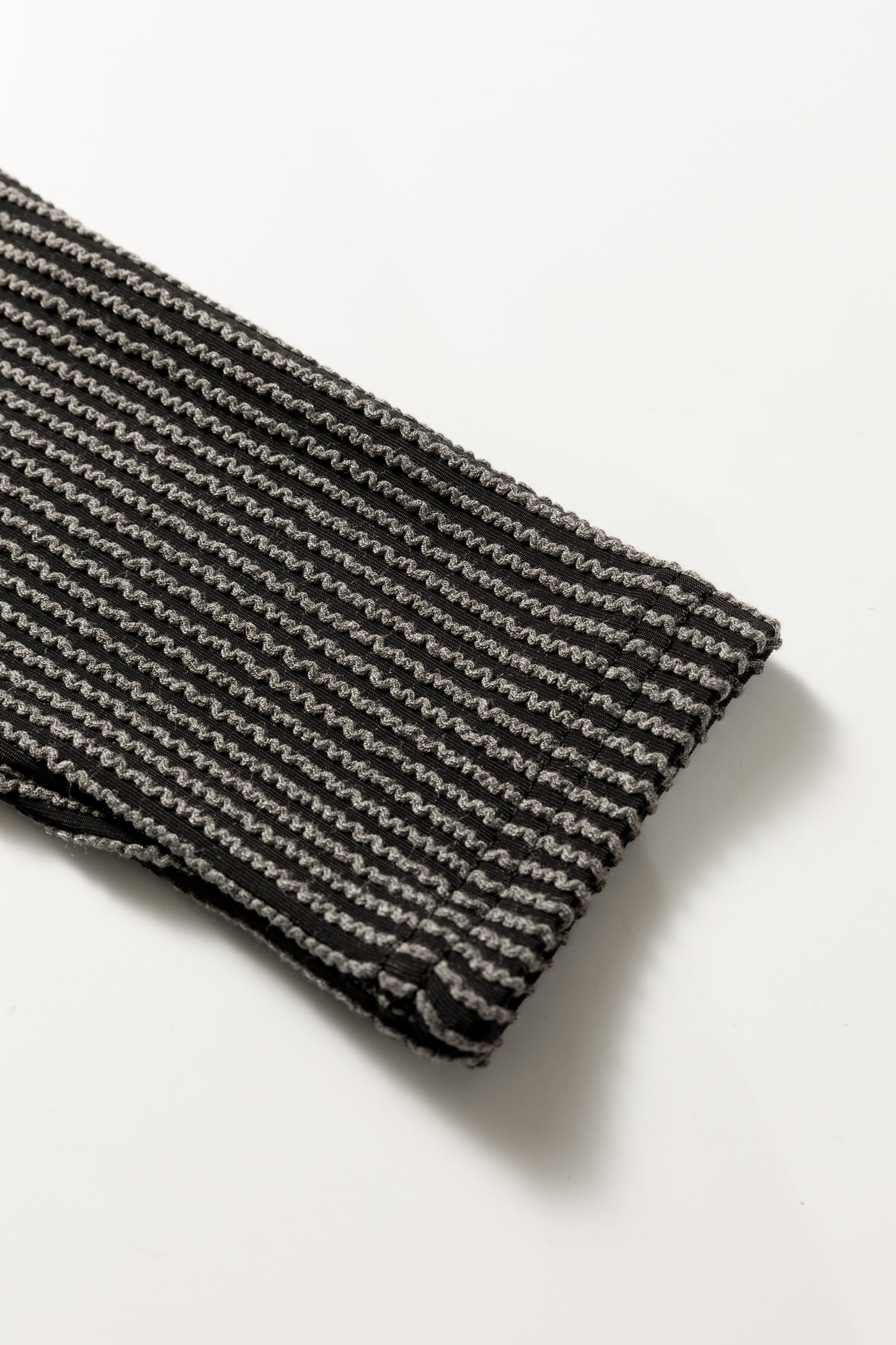 Carbon Grey Twisted Ribbed Long Sleeve Top
