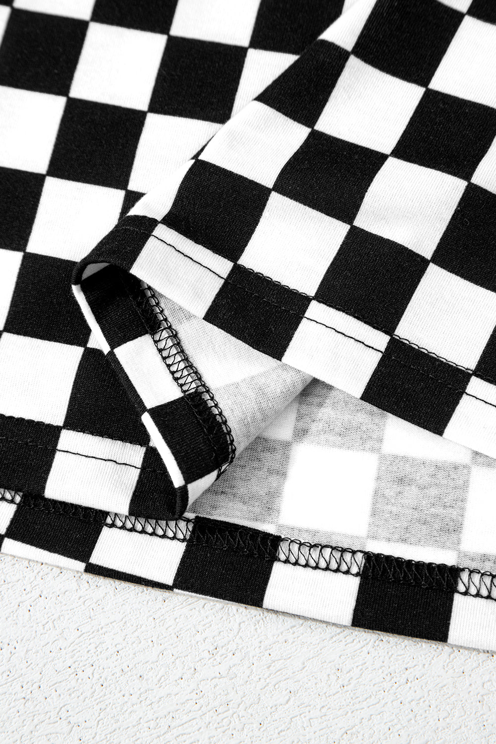 Lilly Black Checkered Lounge Set