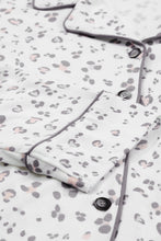 Load image into Gallery viewer, White Leopard Print Long Sleeve and Pants Pajamas Set