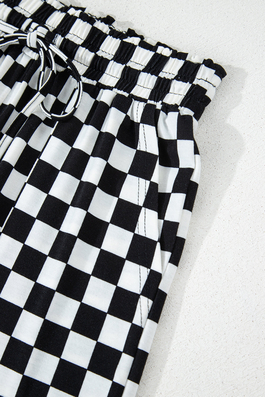 Lilly Black Checkered Lounge Set