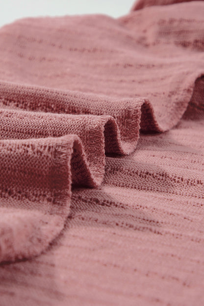 Dusty Pink Textured Knit