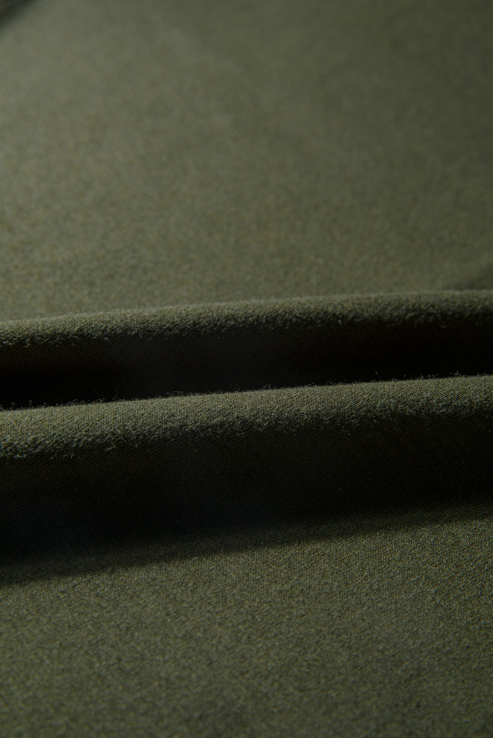 Solid Color Extended Cuffs Long Sleeve Top