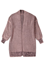 Load image into Gallery viewer, Yellow Knitted Open Front Casual Long Cardigan