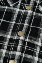 Load image into Gallery viewer, Orange Snap Button Sherpa Lined Hooded Flannel Jacket