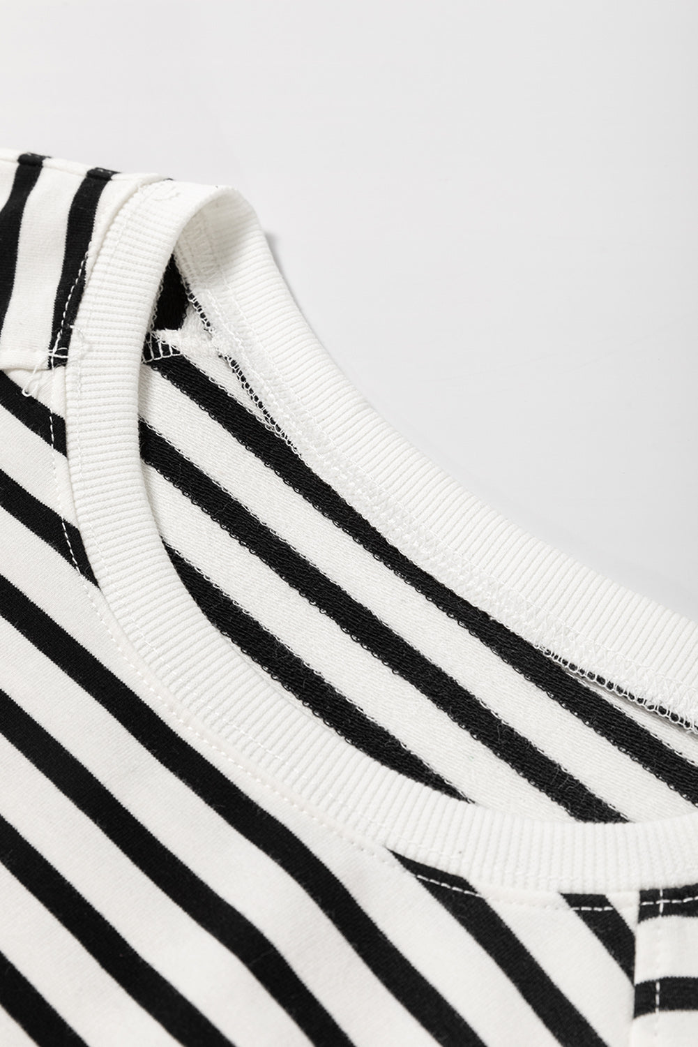 Georgia Black Striped Loose Sweatshirt