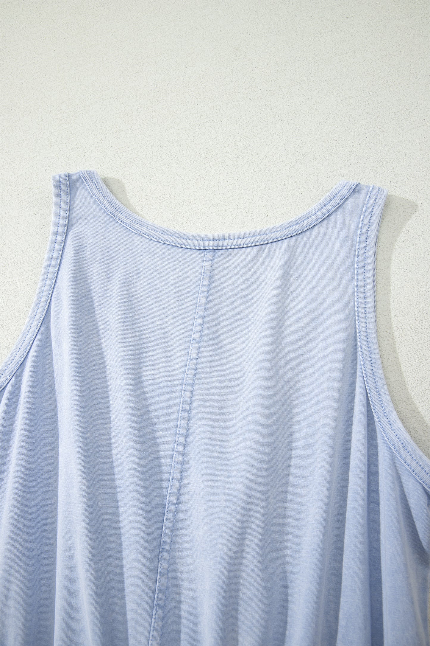 Smoke Gray Mineral Wash Mini Dress