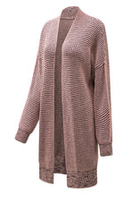 Load image into Gallery viewer, Yellow Knitted Open Front Casual Long Cardigan