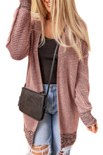 Load image into Gallery viewer, Yellow Knitted Open Front Casual Long Cardigan